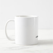 スタイリッシュシンプル平黒白ミニマル コーヒーマグカップ (左)