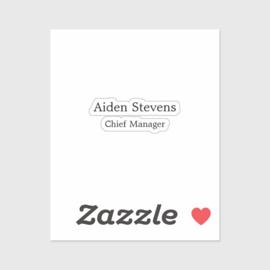 スタイリッシュシンプル平黒白ミニマル シール (シート)