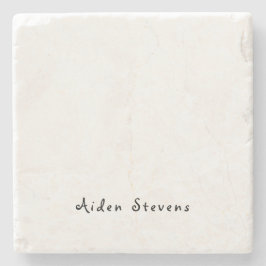 スタイリッシュシンプル平黒白ミニマル ストーンコースター