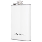 スタイリッシュシンプル平黒白ミニマル フラスク (左)