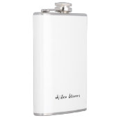 スタイリッシュシンプル平黒白ミニマル フラスク (右)