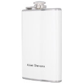 スタイリッシュシンプル平黒白ミニマル フラスク (左)