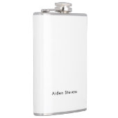 スタイリッシュシンプル平黒白ミニマル フラスク (右)