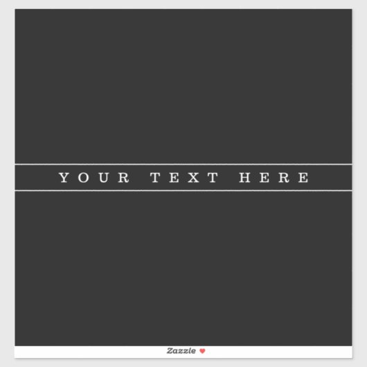 スタイリッシュシンプル文字とシンストライプ シール (シート)