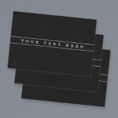 スタイリッシュシンプル文字とシンストライプ ラッピングペーパーシート