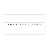 スタイリッシュシンプル文字とシンストライプ ラバースタンプ (インプリント)