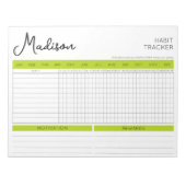 スタイリッシュシンプル毎日の習慣トラッカー ノートパッド (正面)