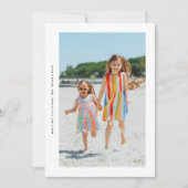 スタイリッシュシンプルSide Ways Christmas Photo Frame シーズンカード (正面)