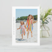 スタイリッシュシンプルSide Ways Christmas Photo Frame シーズンカード (スタンド正面)