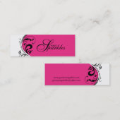 スタイリッシュジュエリーラベル スキニー名刺 (正面/裏面)