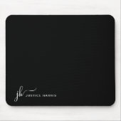 スタイリッシュスクリプトのモノグラムモダンプロフェッショナル マウスパッド (正面)