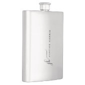 スタイリッシュスクリプトパーソナライズされたモノグラムモダンフラスコ フラスク (右)