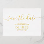 スタイリッシュスクリプモダント結婚式の日付の保存 箔招待状<br><div class="desc">シンプルモダンScript Wedding日付カードを保存。このデザインの高度なカスタマイズにクリックは、「カスタマイズ」ボタンをクリック！アイテムの一致や色のオプションの追加もリクエストで利用可能。</div>