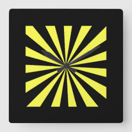 スタイリッシュスターバスト時計。アールデコ見て。 スクエア壁時計