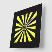 スタイリッシュスターバスト時計。アールデコ見て。 スクエア壁時計 (傾斜)