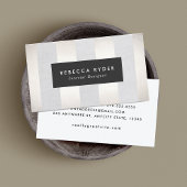 スタイリッシュストライプのフェイク金ゴールドプロフェッショナル 名刺