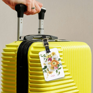 スタイリッシュストライプタイポグラフィ ラゲッジタグ