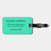 スタイリッシュストライプタイポグラフィ ラゲッジタグ (裏面横)