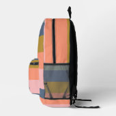 スタイリッシュストライプモダンかわいらしアーストーンカスタム プリントバックパック (右)