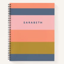 スタイリッシュストライプモダンEarth Tones名のかわいらし