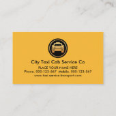スタイリッシュストライプ層タクシー運転 名刺 (裏面)