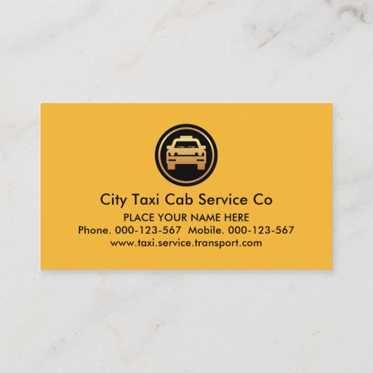 スタイリッシュストライプ層タクシー運転 名刺 (裏面)