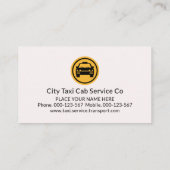 スタイリッシュストライプ層タクシー 名刺 (裏面)