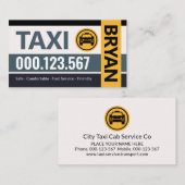 スタイリッシュストライプ層タクシー 名刺 (正面/裏面)