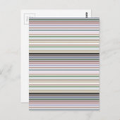 スタイリッシュストライプ色モダン。 ポストカード (正面/裏面)