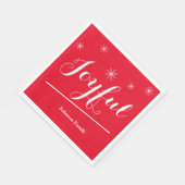 スタイリッシュス素朴・シックパーソナライズされた紙 スタンダードランチョンナプキン (角)