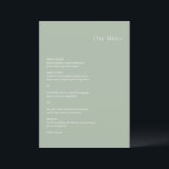 スタイリッシュセージモダング結婚リーン メニュー<br><div class="desc">結婚モダンデザインのメシンプルニューエレガント。</div>