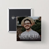 スタイリッシュタイポグラフィオーバーレイ写真研究科 缶バッジ (正面&裏面)