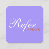 スタイリッシュタイポグラフィクリーンブルー美しいサロン 紹介カード (正面)