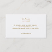 スタイリッシュターコイズパターンファッション及び美しい 名刺 (裏面)