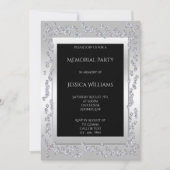 スタイリッシュダイアモンズシルバーメモリアルパーティー 招待状 (正面)
