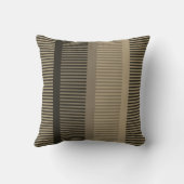 スタイリッシュダークブラウンストライプグレー クッション (裏面)