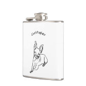 スタイリッシュチワワパーソナライズされたラ フラスク (左)