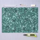 スタイリッシュティール(緑がかった色)きらめくグリッターグラムパターン 薄葉紙 (クラフト)