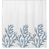 スタイリッシュティール(緑がかった色)青海苔 シャワーカーテン (正面)