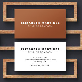 スタイリッシュテラコッタ前と後パーソナライズされたろ 名刺