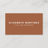 スタイリッシュテラコッタ前と後パーソナライズされたろ 名刺 (正面)