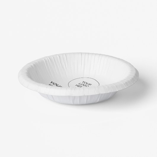 スタイリッシュテンプレート会社のロゴ文字 ペーパーボウル (傾斜あり)