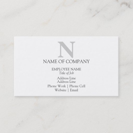 スタイリッシュテンプレート 名刺 (正面)