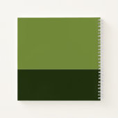 スタイリッシュデイジー飾り緩和曲線 ノートブック (裏面)