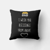 スタイリッシュデザインすごいパパパーソナライズされた願い クッション (裏面)