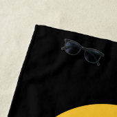 スタイリッシュデザインすごいパパパーソナライズされた願い ビーチタオル (インサイチュ)