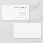 スタイリッシュデザインシミニマルックプレーントレンディー 名刺 (正面/裏面)