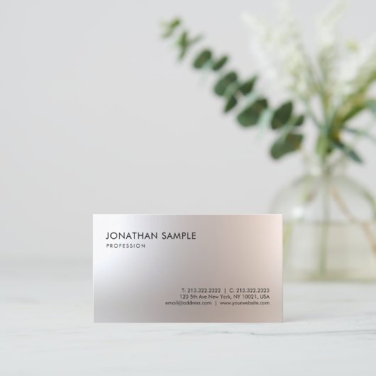 スタイリッシュデザインシンプルミニマルモダンリストシック 名刺 (スタンド正面)