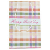 スタイリッシュデザインプリント ミディアムペーパーバッグ (正面)