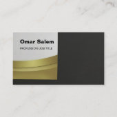 スタイリッシュデザイン付きビジネスモダンカード 名刺 (正面)